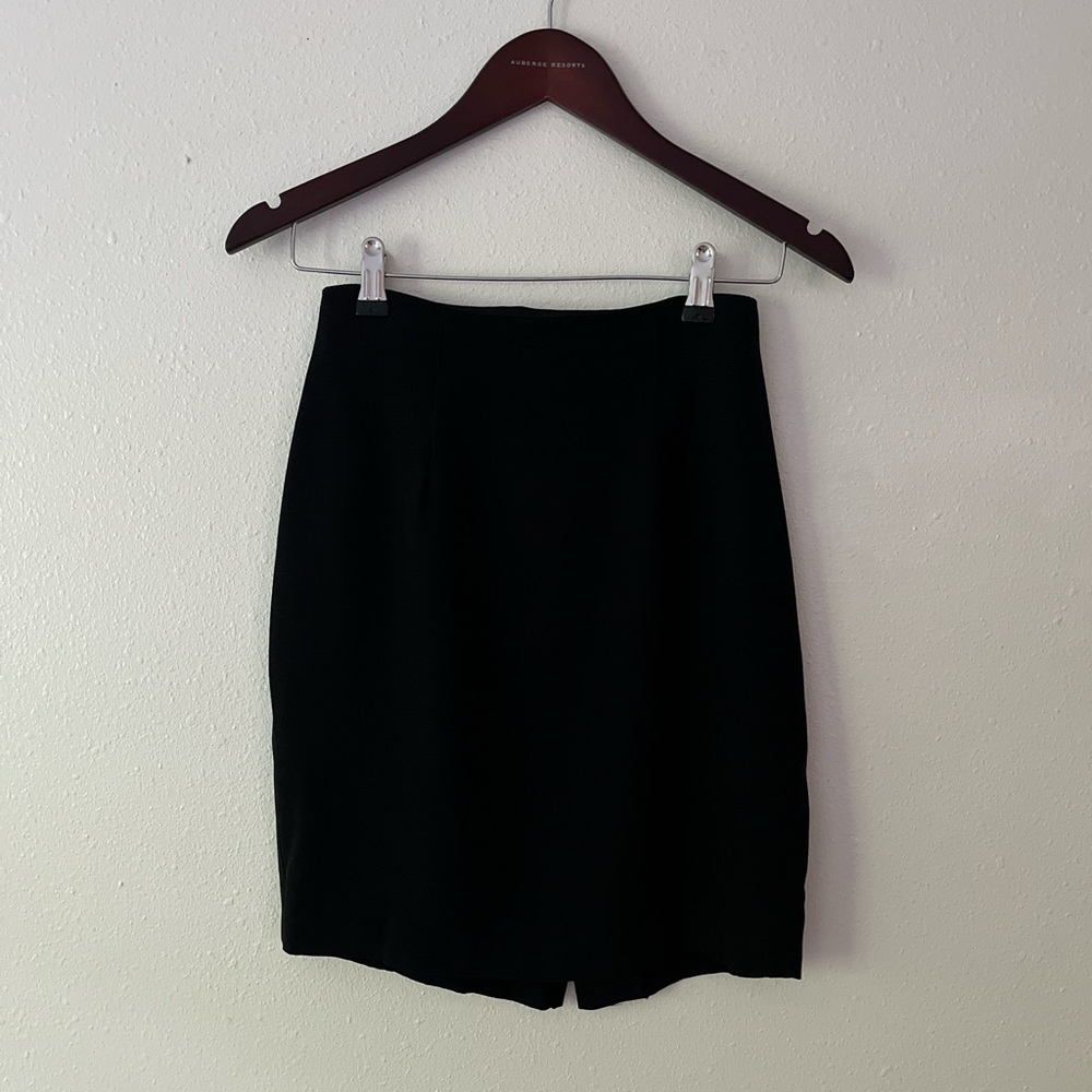 American Vintage | Y2K Black Addiction pencil mini skirt